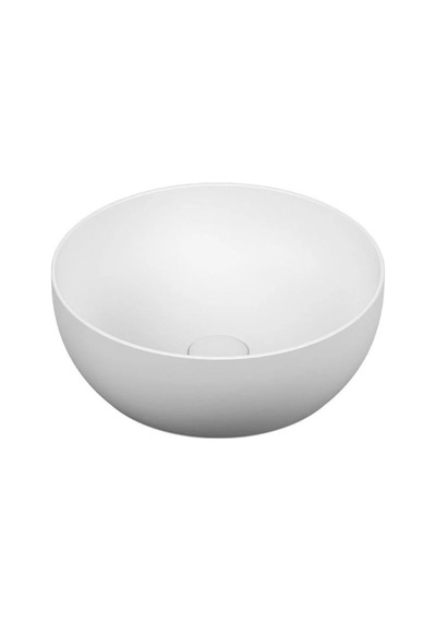 VitrA Outline Yuvarlak Lavabo 40 Cm Mat Beyaz 5992b401-0016 Krom
