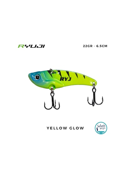 Ryuji Mirror Vıb Vibrasyon Jig 6.5cm 22gr Yellow Glow