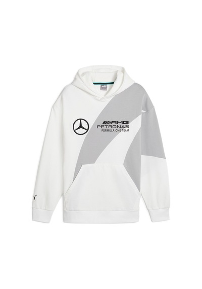 Puma Mercedes-amg Petronas Motorsport Statement Erkek Kapüşonlu Sweatshırt 623727 03 Beyaz