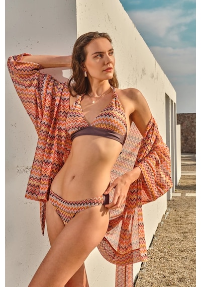 Too Salty Swimwear  Dantelli Kimono Pareo Plaj Elbisesi 24s110st Çok Renkli