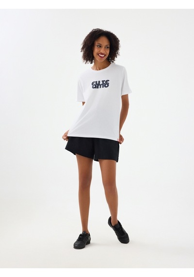 Kadın Regular Fit T-shirt Lf2039132 Whıte Beyaz