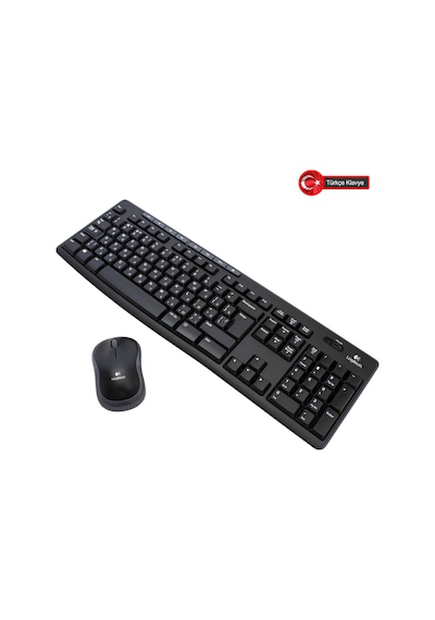 Logıtech Mk270, 920-004525, Kablosuz, Türkçe Q, Klavye Mouse Set Lazer