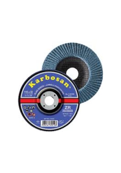 Karbosan Flap Disk Zımpara 115 Mm Zirconium(40-60-80-100-120 Kum)