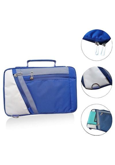 Microcase Samsung Uyumlu S10 Lite 10.9 İnch İçin Omuz Askılı El Tutacaklı Universal Sleeve Taşıma Çantası Al4346 Lacivert Krem Gri Omuz Çantası
