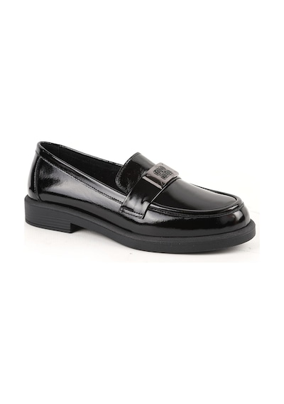 Libero Kadın Loafer Günlük Hakiki Deri Parlak Rugan Metal Toka Detaylı Maskülen Esnek Kauçuk Taban L061.528 Siyah Libero Kadın Loafer Günlük Hakiki Deri Parlak Rugan Metal Toka Detaylı Maskülen Esnek Kauçuk Taban L061.528 Siyah