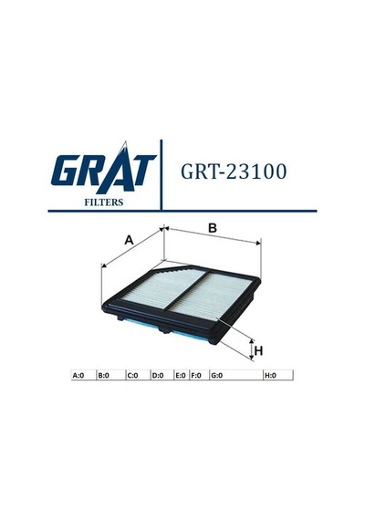 Grat 23100 Hava Filtresi Honda Civic 0710 17220-rna-a00