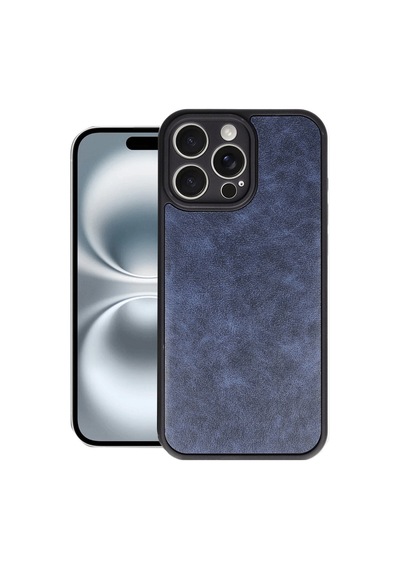 Apple iPhone Uyumlu  16 Pro Uyumlu Kılıf Aras Deri Kapak - Lacivert
