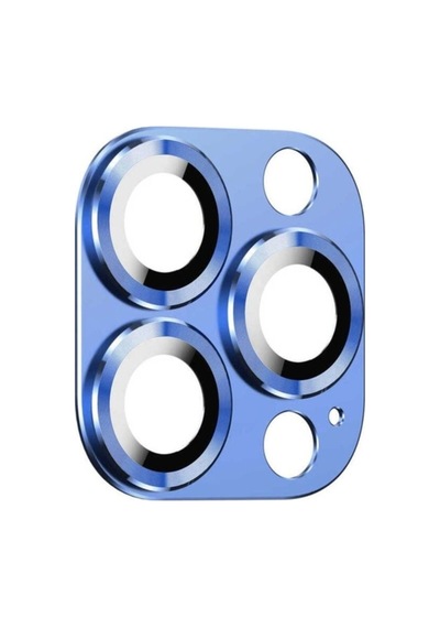 Apple Uyumlu iPhone 13 Pro Max Zore Cl-03 Kamera Lens Koruyucu Mavi
