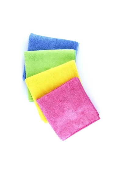 Silver Home Süper Emici Mikrofiber Kurulama Bezi Çok Renkli 4'lü 40 x 40 CM