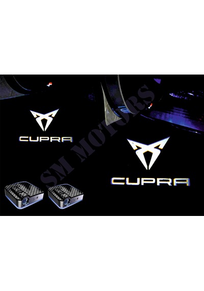 Cupra Araçlar Için Pilli Yapıştırmalı Kapı Altı Led Logo