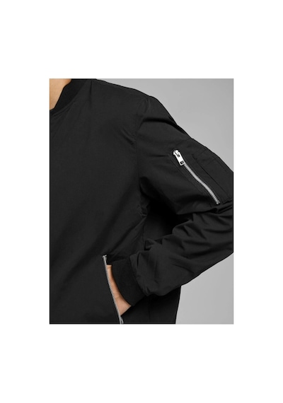 Jack & Jones Jack&jones 12165203 Jjerush Bomber Noos Black Erkek Ceket Siyah