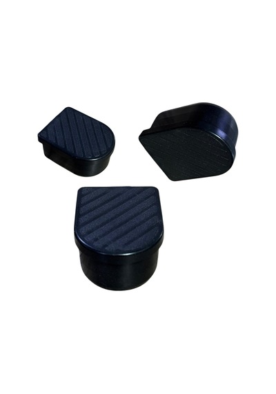 Cateksss 30x40 Mm D Düz İç Profil Tapası Siyah - 60 Lı Paket