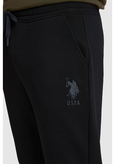 U.S. Polo Assn. Erkek Siyah Antrasit Melanj Slim Fit Eşofman Altı 50329409-vr046