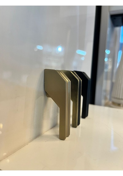 Petra Metal Kulp 16mm Antik Sarı Dolap Kapak Tv Ünite Modern Çekmece Mobilya Komidin Konsol