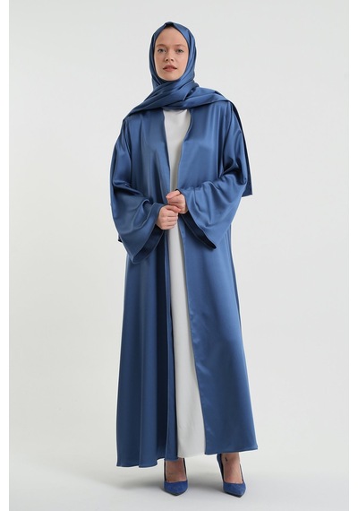 Şakika Kadın Aysha Abaya Ferace & Şal Bebe Mavisi