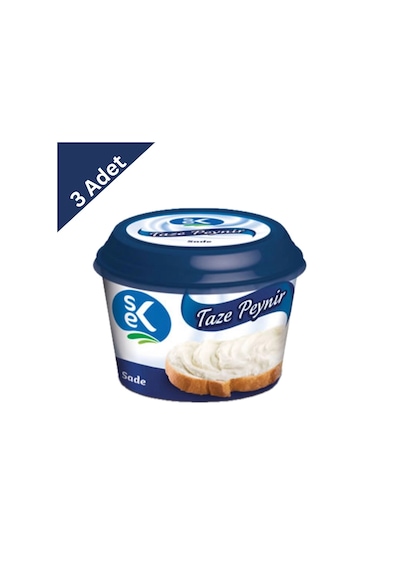 Sek Sade Taze Peynir 150 G X 3 Adet - Yumuşak Ve Hafif Lezzet