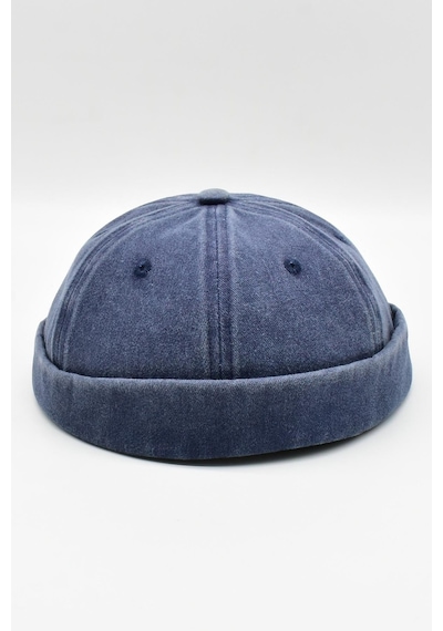 Külah Vintage Retro Eskitme Pamuk Cap Docker Şapka - Lacivert