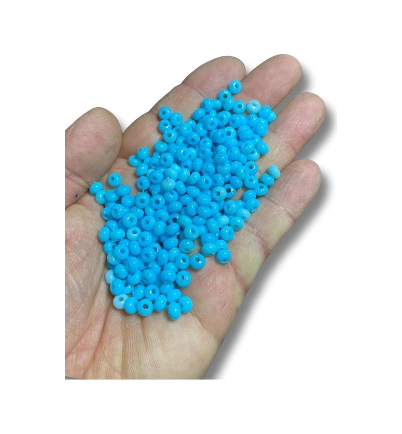 Sky Blue- Akrilik Kum Boncuk - 25 Gr - Ort 350 Adet