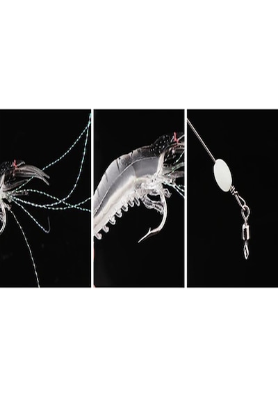 Karides Shrimp Sahte Balık Yemi Glow Kancalı 7.5 Cm 5.5 Gr