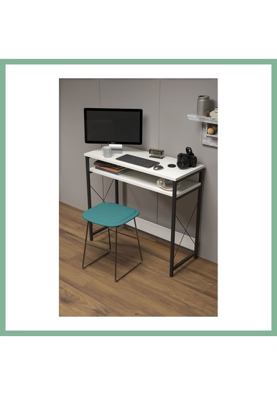 Bşkvirgo Çalışma Masası Beyaz 90 Cm Bsk2026