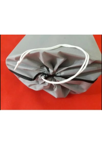 4 Adet 4m2 İçin Tela Kumaş Halı Hurcu 45x180 Ebat Bağcıklı Gri