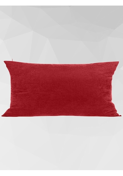 Tr Cortibo Barcelona Kadife Dokulu Kırlent Kılıfı 45x45cm Kırmızı Diğer