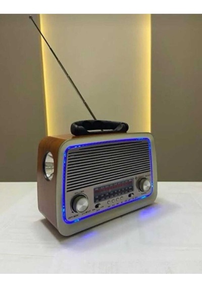 301 Eskitme Nostalji Tasarımlı Bluetoothlu Nostalji Radyo Fm-sd Kart-aux Nstj000002001