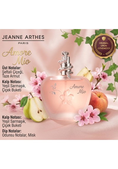 Jeanne Arthes Amore Mio Edp 100 Ml Kadın Parfümü Şeftali Çiçeği & Armut Notalı Özel Seri Çiçeksi - Meyve - Odunsu Jeanne Arthes Amore Mio Edp 100 Ml Kadın Parfümü Şeftali Çiçeği & Armut Notalı Özel Seri Çiçeksi - Meyve - Odunsu