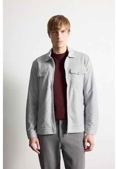 Defacto Slim Fit Astarlı Mevsimlik Gri Erkek Mont D7533ax/gr221