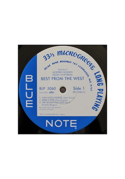 Best From The West Vol. 2 - Modern Sounds From California 10'' Blue Note Plak