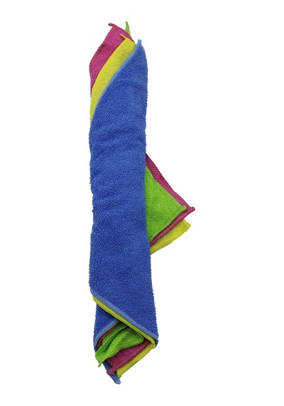 Mikrofiber Temizlik Bezi 30x30 Cm - 4'lü Paket Belirtilmemiş