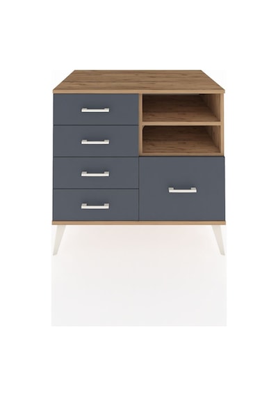 Kronos Şifonyer 2 Raflı 5 Çekmeceli 88x59x80 Çam-çam/antrasit Çam/antrasit Kronos Şifonyer 2 Raflı 5 Çekmeceli 88x59x80 Çam-çam/antrasit Çam/antrasit