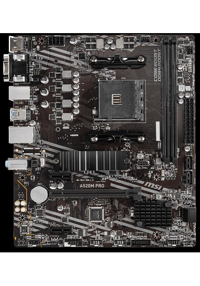 Msı A520m Pro Ddr4 4600/1866mhz M.2 Matx Am4-63094