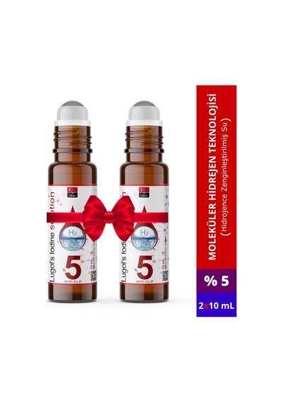 Lugol İyot Çözeltisi %5 Roll-On 2 x 10 ML