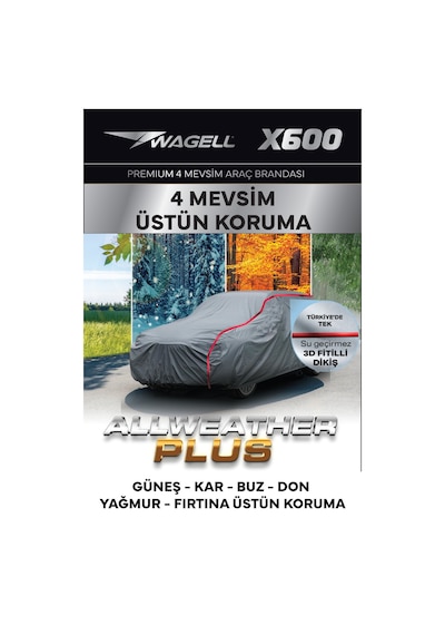 Hyundai Tucson - X600 Klipsli 4 Mevsim Araba Brandası - Oto Çadır Örtü