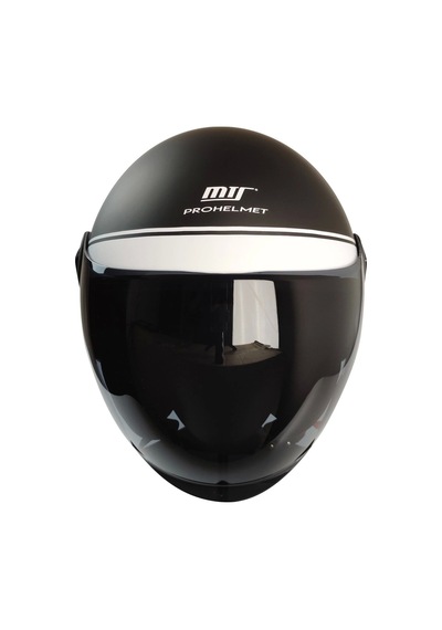 Mts FX-101 Çenesiz Kask Mat Siyah - Beyaz