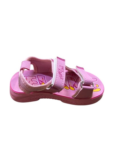 Gezer Çocuk Düz Taban Sandalet Pembe Fuşya Sarı - 905365090 Pembe Fuşya Sarı
