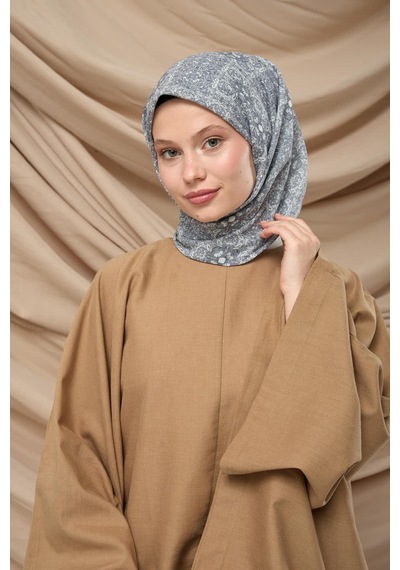 Silk Home Soft Eşarp 73093-27 Beyaz, Gümüş, Gri, Füme