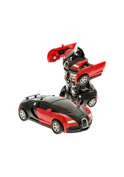 Transformer Robot Çek Bırak Kendinden Robota Dönüşen 1:32 Bugatti Oyuncak Araba Karışık