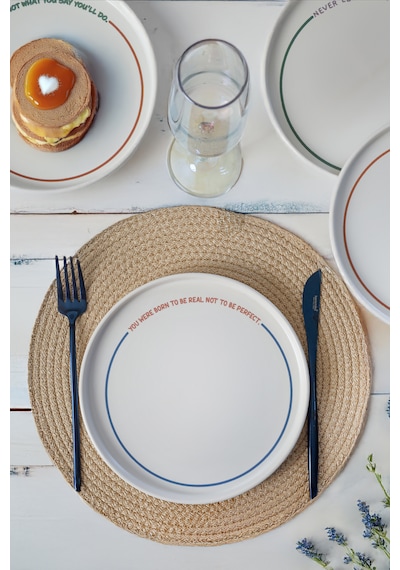 Motto Line Stackable Pasta Tabağı 21 Cm 4 Adet 22645-22731-35-36