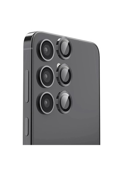 Samsung  Uyumlu - Galaxy S24 Fe Raze Metal Kamera Lens - Siyah Diğer