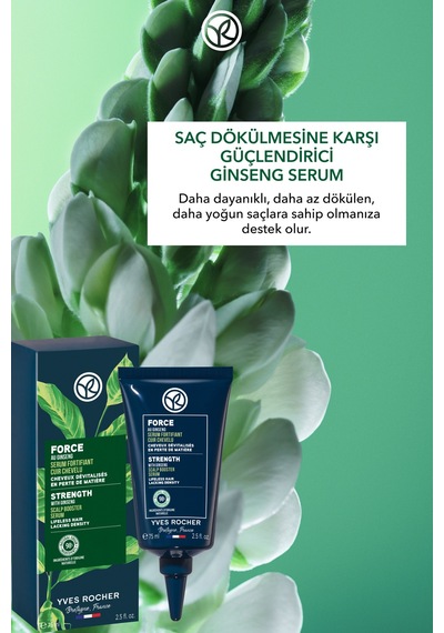 Yves Rocher Güçlendirici Ginseng Serum - Saç Dökülmesine Karşı / Anti-chute -vegan -75ml