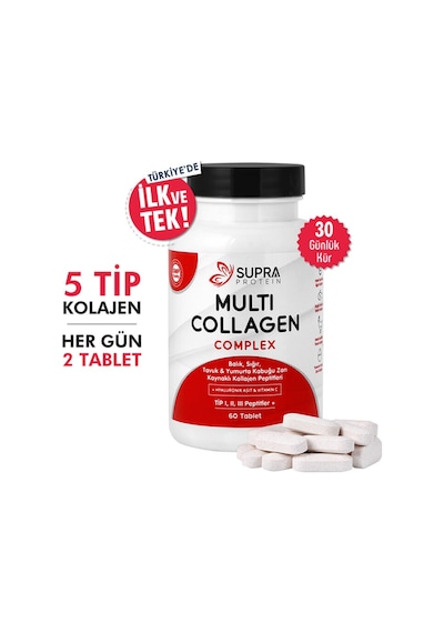 Supra Protein Multi Kolajen Complex Takviye Edici Gıda 60 Tablet