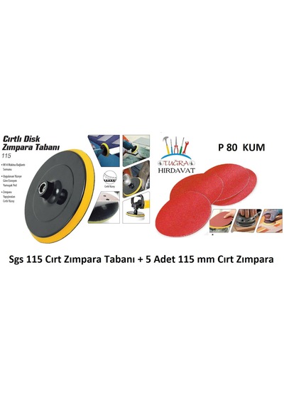 Cırtlı Disk Zımpara Tabanı 180 Mm 20 Ad 1 Koli