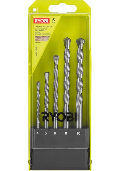 Ryobi RAK05MD Beton Matkap Ucu Seti 5 Parça 4,5,6,8,10Mm - 5132004522