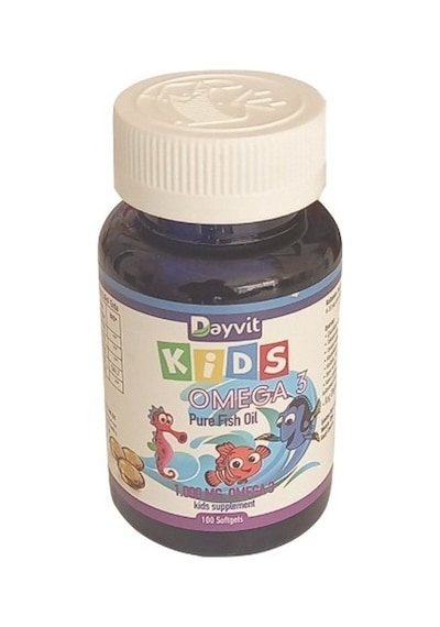 Dayvit Kids Omega-3 Pure Fish Oil 1000 MG 100 Softjel | Çocuklar Için Balık Yağı