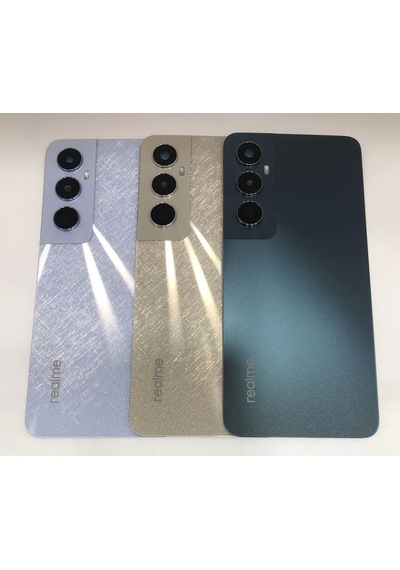Realme C65 Rmx3910 Arka Kapak Pil Kapağı Full Siyah
