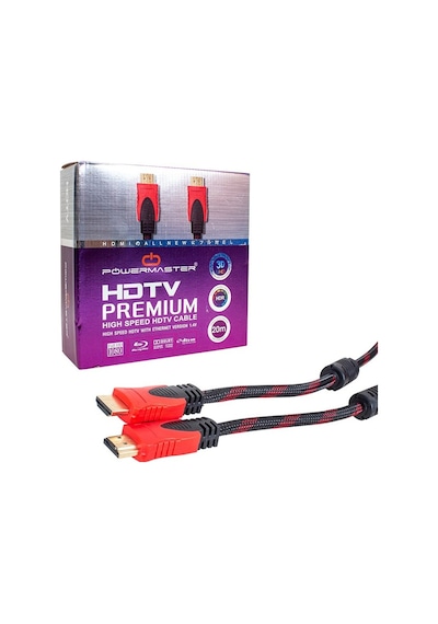 Powermaster 15277 20 M Örgülü Hdmı Kablosu