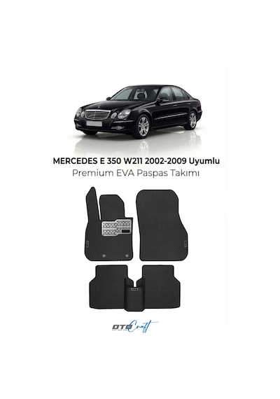 Mercedes E 350 W211 2002-2009 Araca Özel 3d Havuzlu Eva Paspas Tam Set 5 Parça