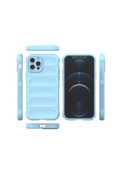 Newface Apple İphone 12 Pro Kılıf Optimum Silikon - Sky Blue Açık Mavi